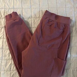 Dusty Rose Jogger Scrub Pants